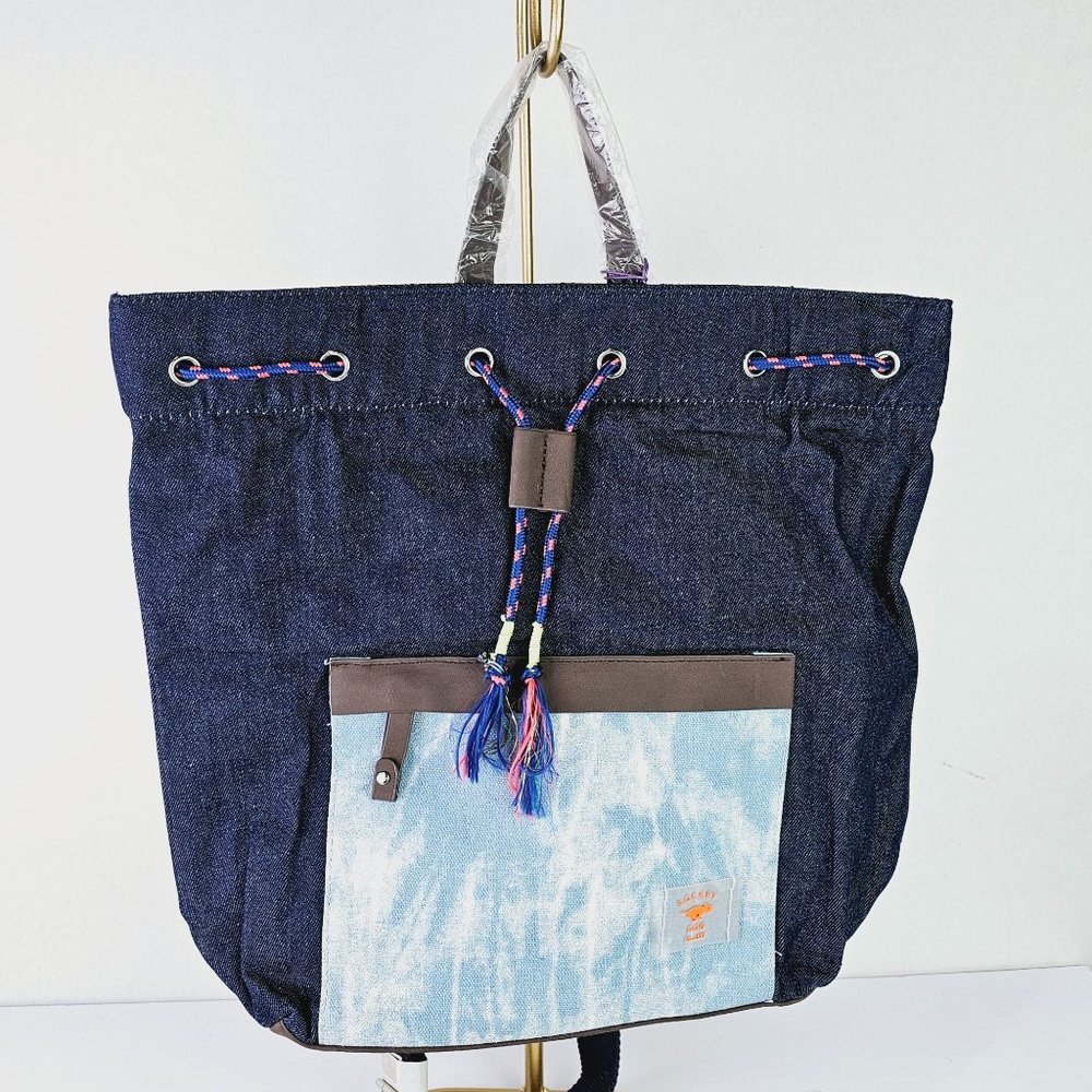 Rocket Dog Women's Two Tone Denim Convertible Backpack, NWT